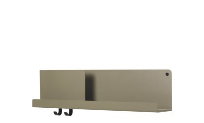 Folded Wandregal, H 16,5 x B 63 cm, Olive