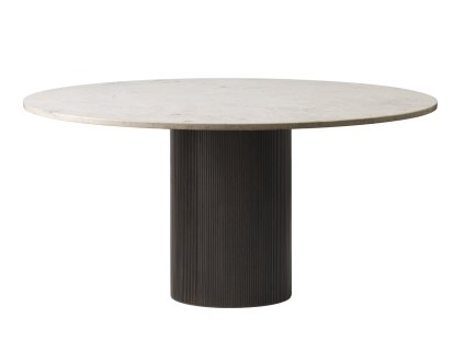 Cabin Tisch, Ø 150 cm, Eiche dunkel / Marmor jura