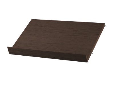 String System Zeitschriftenablage Holz, 58 x 30 cm, Eichenfurnier dunkel