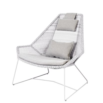 Breeze Loungesessel Highback, White grey, Focus - Light grey