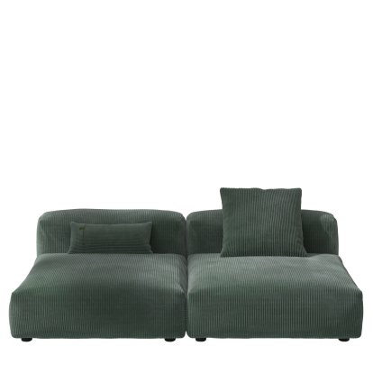 Vetsak Sofa Set 1, L, Cord velours - Hunter, Mit Kissen