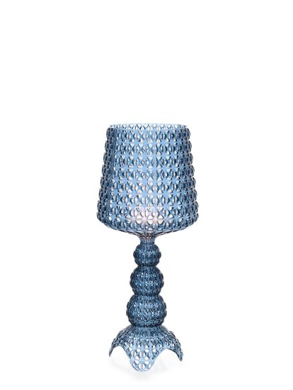 Mini Kabuki Tischleuchte, Transparent blau