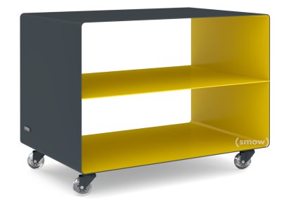 Rollwagen R 103, Zweifarbig, Anthrazitgrau (RAL 7016) - Verkehrsgelb (RAL 1023), Transparentrollen