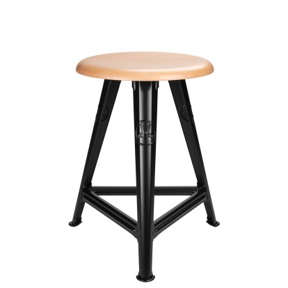 Rowac-Schemel Modell I - 50 cm, Buche, schwarz matt