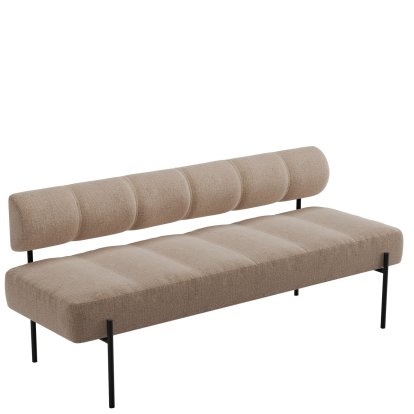 Daybe Dining Sofa, Brusvik 65 - hellbraun, Schwarz