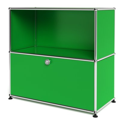 USM Haller Sideboard M mit 1 Klappe, USM grün