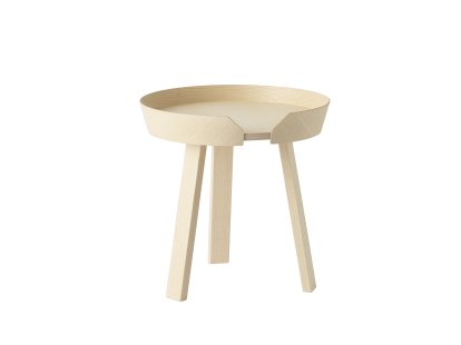 Around Couchtisch, Klein (H 46 x Ø 45 cm), Esche natur