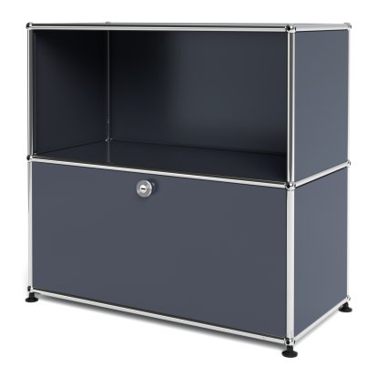 USM Haller Sideboard M mit 1 Klappe, Anthrazitgrau RAL 7016
